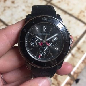 Juicy Couture black watch with silicon strap